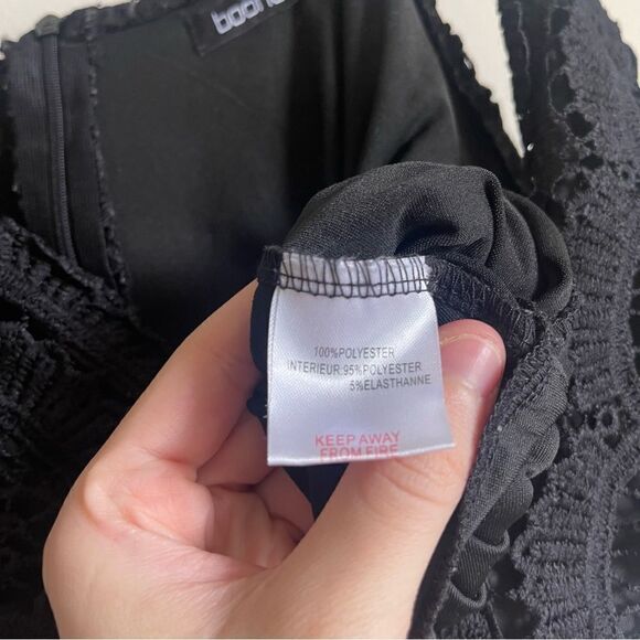 Boohoo Plus Black Premium Lace Tank Bodysuit Size 18 - Picture 8 of 12